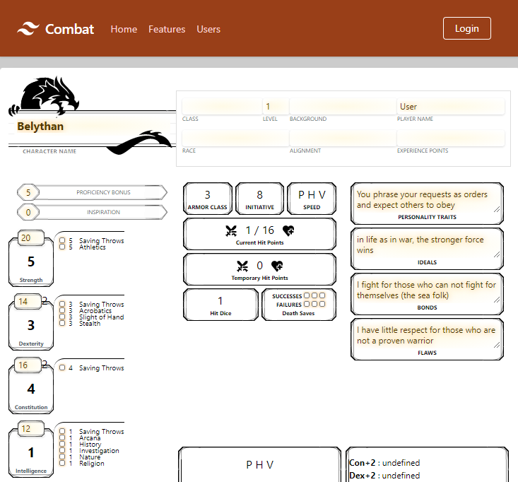 D&D character creator